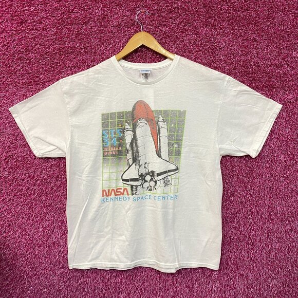 NASA STS 34 Galileo Probe Kennedy Space Center Promo Tee L - Picture 1 of 4